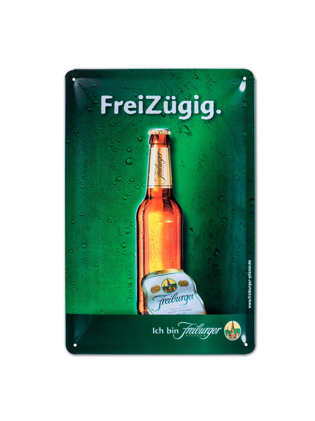 Blechschild "Freizügig"